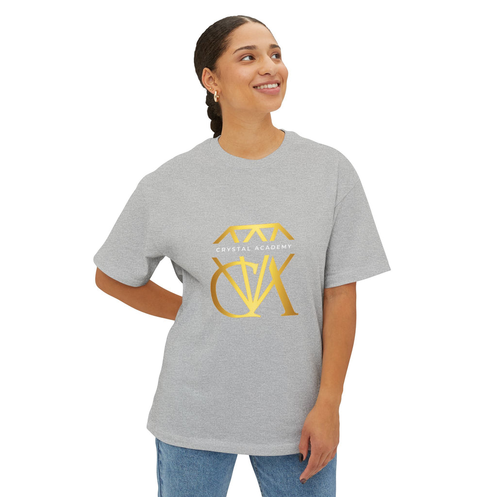 Crystal Academy Unisex Oversized Boxy Tee - Stylish and Comfortable Fashion